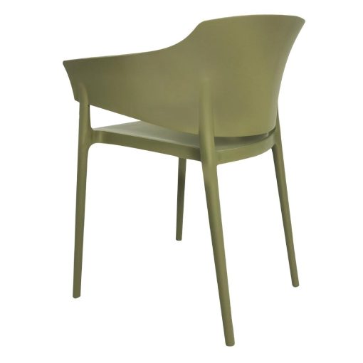 Bolero Lorenzo Cafe Chairs Green Tea Pack of 2 (DX971)