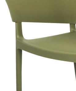 Bolero Lorenzo Cafe Chairs Green Tea Pack of 2 (DX971)