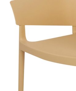 Bolero Lorenzo Cafe Chairs Warm Cream Pack of 2 (DX972)