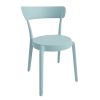 Bolero Mila Cafe Chairs Icy Blue Pack of 2 (DX973)