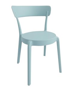 Bolero Mila Cafe Chairs Icy Blue Pack of 2 (DX973)