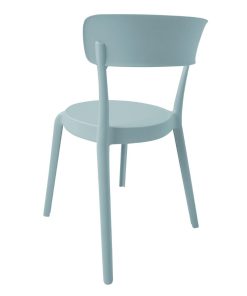 Bolero Mila Cafe Chairs Icy Blue Pack of 2 (DX973)