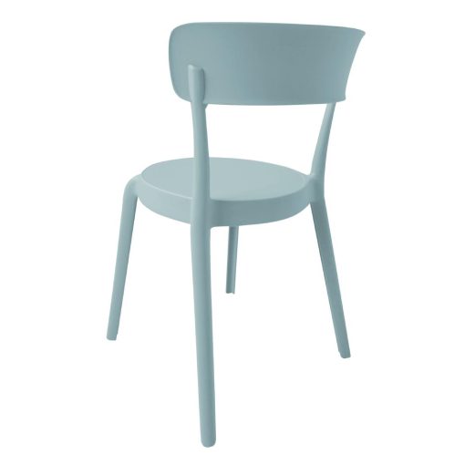 Bolero Mila Cafe Chairs Icy Blue Pack of 2 (DX973)