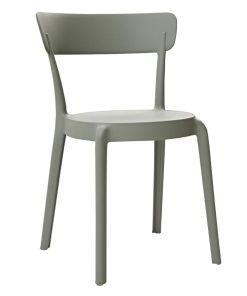 Bolero Mila Cafe Chairs Moss Grey Pack of 2 (DX974)