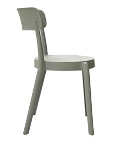 Bolero Mila Cafe Chairs Moss Grey Pack of 2 (DX974)