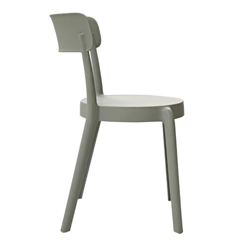 Bolero Mila Cafe Chairs Moss Grey Pack of 2 (DX974)