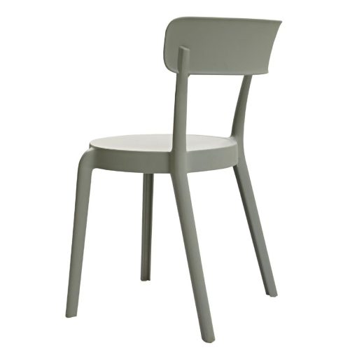 Bolero Mila Cafe Chairs Moss Grey Pack of 2 (DX974)