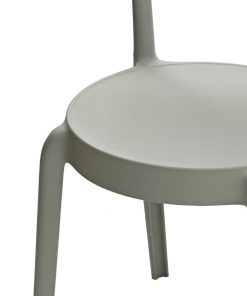 Bolero Mila Cafe Chairs Moss Grey Pack of 2 (DX974)