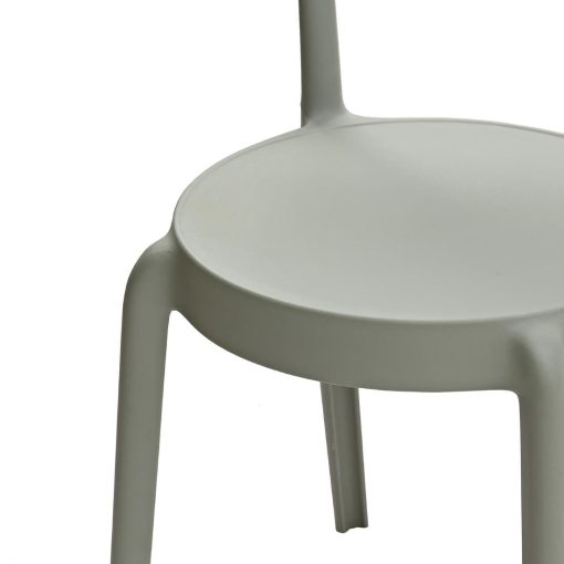 Bolero Mila Cafe Chairs Moss Grey Pack of 2 (DX974)