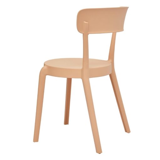 Bolero Mila Cafe Chairs Light Salmon Pack of 2 (DX975)