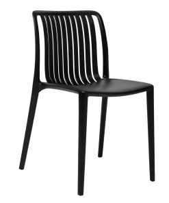 Bolero Verona Cafe Chairs Black Pack of 2 (DX976)