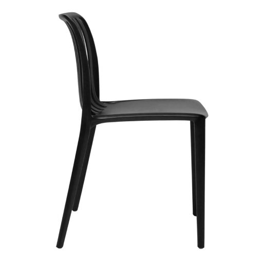 Bolero Verona Cafe Chairs Black Pack of 2 (DX976)