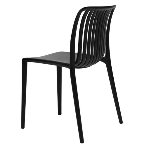 Bolero Verona Cafe Chairs Black Pack of 2 (DX976)