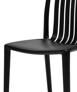 Bolero Verona Cafe Chairs Black Pack of 2 (DX976)