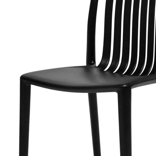 Bolero Verona Cafe Chairs Black Pack of 2 (DX976)