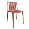 Bolero Verona Cafe Chairs Mild Orange Pack of 2 (DX977)