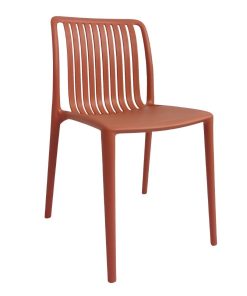 Bolero Verona Cafe Chairs Mild Orange Pack of 2 (DX977)