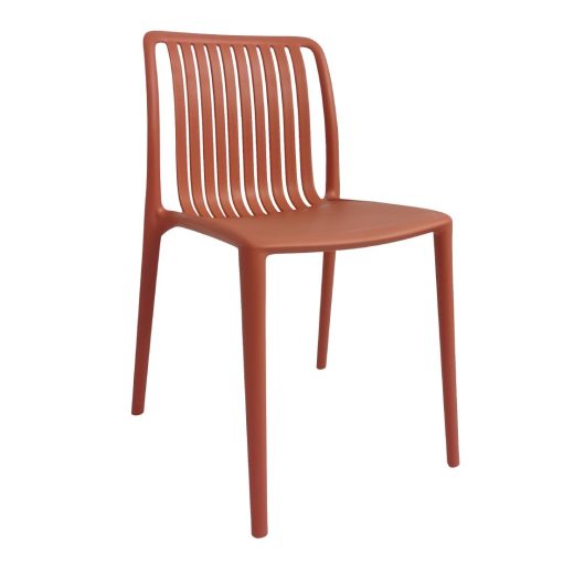 Bolero Verona Cafe Chairs Mild Orange Pack of 2 (DX977)