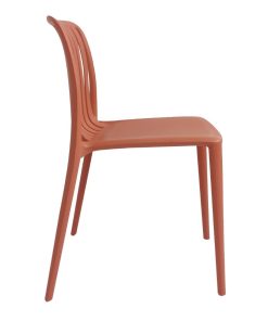 Bolero Verona Cafe Chairs Mild Orange Pack of 2 (DX977)