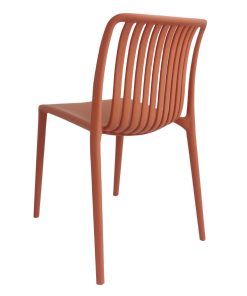 Bolero Verona Cafe Chairs Mild Orange Pack of 2 (DX977)