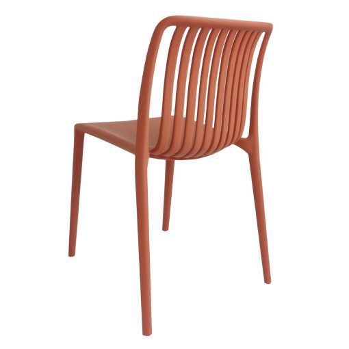 Bolero Verona Cafe Chairs Mild Orange Pack of 2 (DX977)