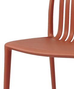 Bolero Verona Cafe Chairs Mild Orange Pack of 2 (DX977)