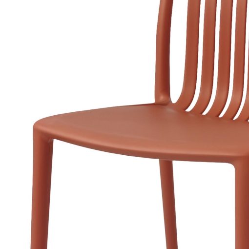 Bolero Verona Cafe Chairs Mild Orange Pack of 2 (DX977)