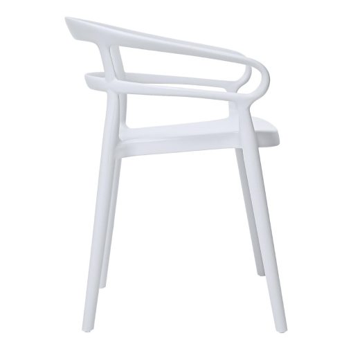 Bolero Mateo Cafe Chairs White Pack of 2 (DX979)