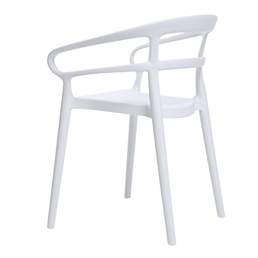 Bolero Mateo Cafe Chairs White Pack of 2 (DX979)