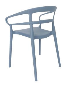 Bolero Mateo Cafe Chairs Slate Blue Pack of 2 (DX980)