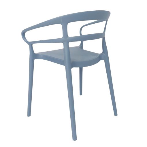 Bolero Mateo Cafe Chairs Slate Blue Pack of 2 (DX980)