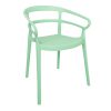 Bolero Mateo Cafe Chairs Mint Green Pack of 2 (DX981)