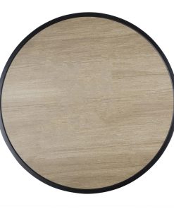 Bolero Marston Round Outdoor Table Black 700mm (DX986)