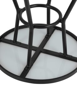 Bolero Marston Round Outdoor Table Black 700mm (DX986)