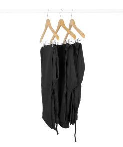 Bolero Wooden Hanger with Anti-Slip Clips Pack of 10 (FU396)