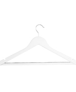 Bolero White Wooden Hangers Pack of 10 (FU397)