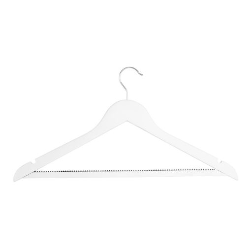 Bolero White Wooden Hangers Pack of 10 (FU397)