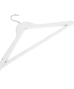 Bolero White Wooden Hangers Pack of 10 (FU397)