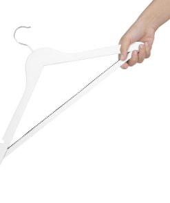 Bolero White Wooden Hangers Pack of 10 (FU397)