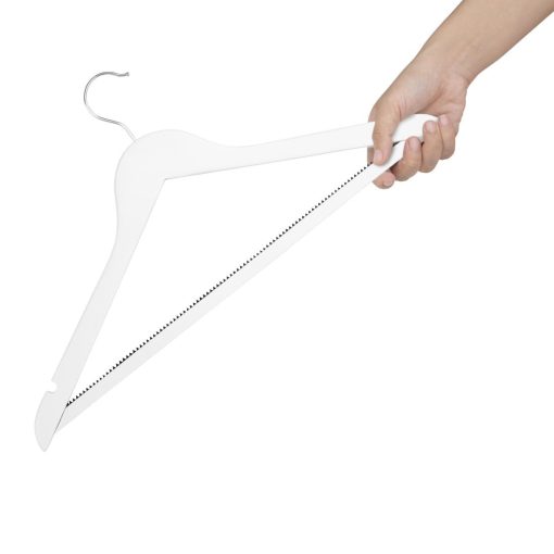 Bolero White Wooden Hangers Pack of 10 (FU397)