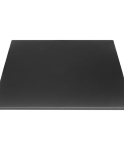 Bolero Matte Black Square Outdoor Table Top 700mm (FU530)