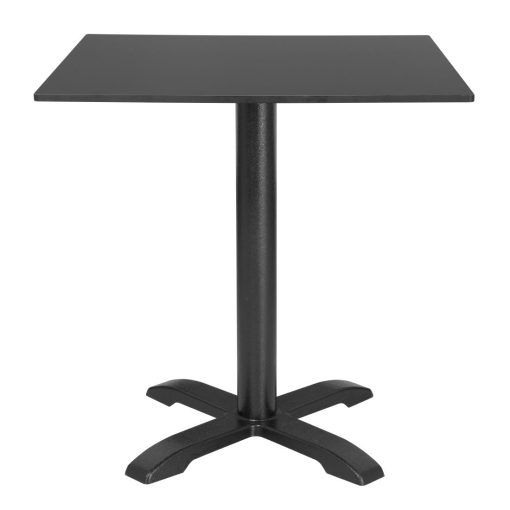 Bolero Matte Black Square Outdoor Table Top 700mm (FU530)