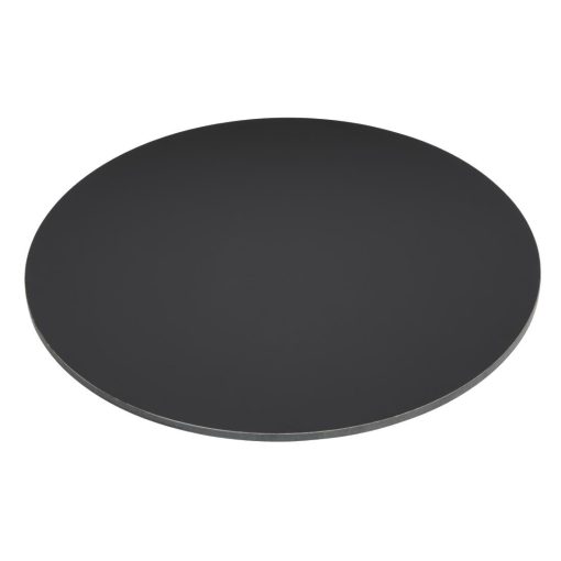 Bolero Matte Black Round Outdoor Table Top 600mm (FU531)