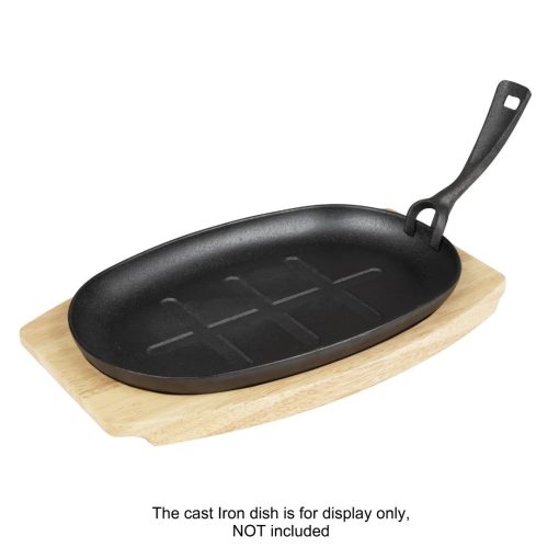 Olympia Hevea Board for Cast Iron Oval Sizzler 335x205mm for GJ557 (FW979)