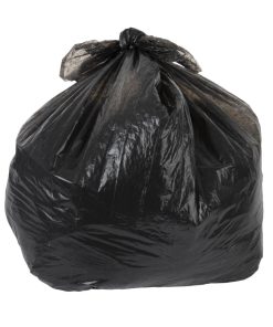 Jantex Large Medium Duty Black Bin Bags 80Ltr Pack of 10 (GN399)