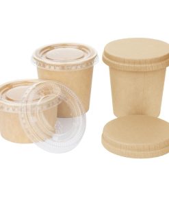 Fiesta Recyclable Paper Lids for Portion Pots Pack of 1000 (HC269)