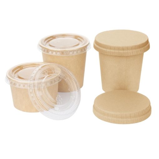 Fiesta Recyclable Paper Lids for Portion Pots Pack of 1000 (HC269)