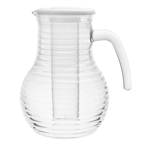 Olympia Kristallon Jug With Cooling Tube Polycarbonate Ridged 1600ml (HC357)