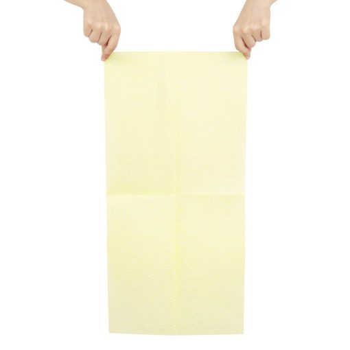 Jantex Non-Woven Cloths Yellow Pack of 50 (HS595)