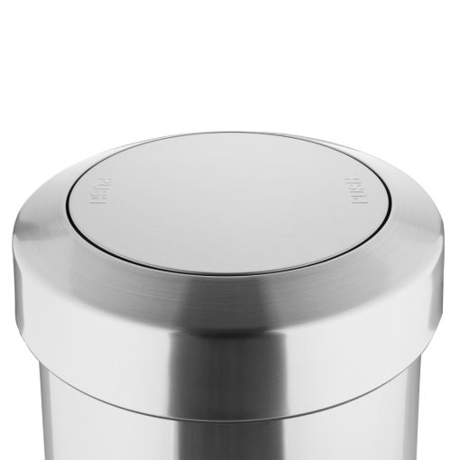 Bolero Brushed Steel Bin with Swing Lid 70Ltr (HT461)